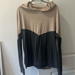 Tan and Grey Thin Sweatshirt